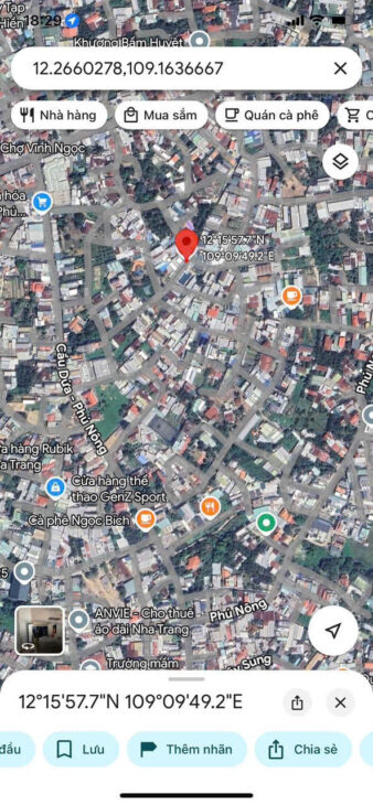 BÁN ĐẤT CẦU DỨA PHÚ NÔNG (XÃ VĨNH NGỌC), PHƯỜNG TÂY NHA TRANG