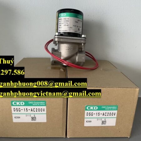 Thiết bị nhập khẩu – Chuyên van CKD DSG-15- AC200V – Bình Dương