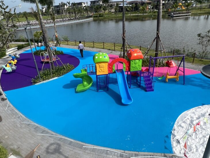 Lắp đặt sàn cao su epdm an toàn cho sân chơi trẻ em