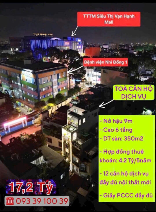 CƠ HỘI ĐẦU TƯ AN TOÀN– DÒNG TIỀN ỔN ĐỊNH TRÊN 2 TỶ/NĂM- CHDV CÁC QUẬN TRUNG TÂM: chỉ từ 11 Tỷ. LH: