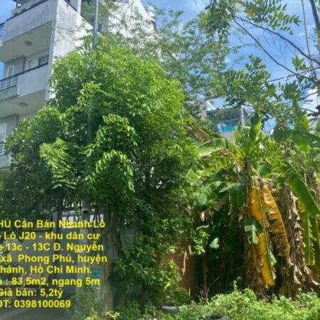 CHÍNH CHỦ Cần Bán Nhanh Lô Đất Đẹp Khu 13C Greenlife Vị Trí Tại Huyện Bình Chánh, TP HCM