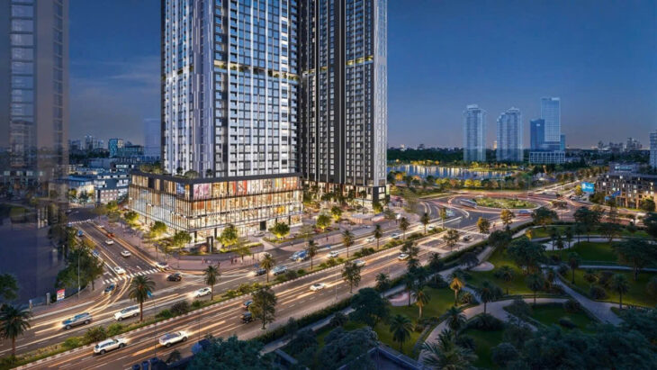 Bán căn Viwe Công viên Mễ Trì xem Bắn Pháo Hoa SVĐ Mỹ Đình 116m2 (3N3VS) giá TTS 14 tỷ 1 căn tầng