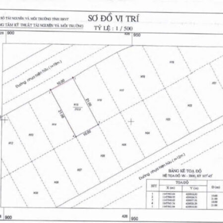 Bán đất BIỆT THỰ khu Decomex Đại An – Phường 9 VUNG TAU