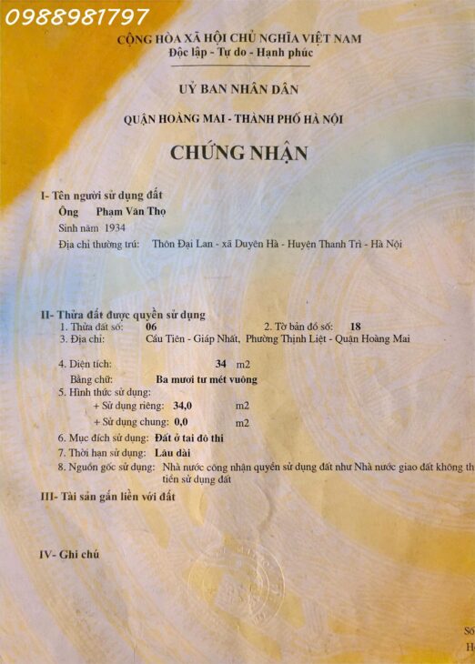 Bán nhà mặt phố thịnh liệt lô góc 34m2x4 tầng kinh doanh đỉnh