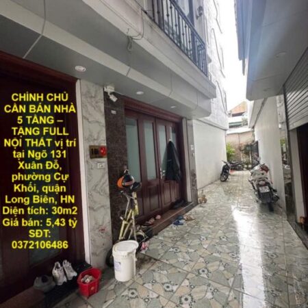CHÍNH CHỦ CẦN BÁN NHÀ 5 TẦNG – TẶNG FULL NỘI THẤT vị trí tại quận Long Biên, Hà Nội CHÍNH CHỦ CẦN BÁN NHÀ 5 TẦNG – TẶNG FULL NỘI THẤT vị trí tại quận Long Biên, Hà Nội