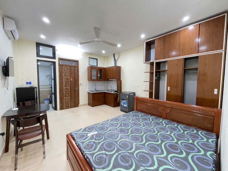 CHO THUÊ CĂN HỘ FULL ĐỒ 2N1K – 50M² – NGỌC THỤY, LONG BIÊN – SÁT CẦU LONG BIÊN – GIÁ CHỈ 5.5TR/THÁNG