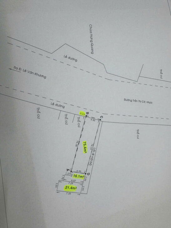 BÁN NHÀ MẶT TIỀN TRẦN THỊ CỜ, P.THỚI AN, Q.12 – KẾ BÊN BÁCH HOÁ XANH