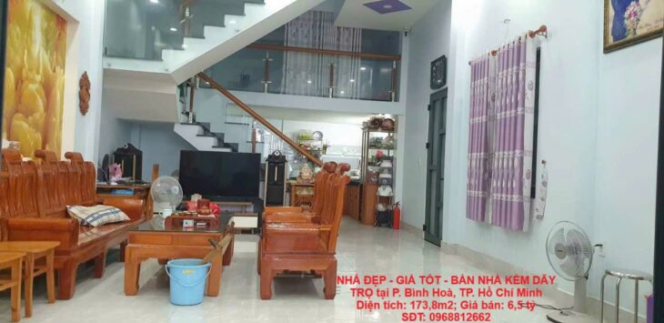 NHÀ ĐẸP – GIÁ TỐT – BÁN NHÀ KÈM DÃY TRỌ tại P. Bình Hoà, TP. Hồ Chí Minh