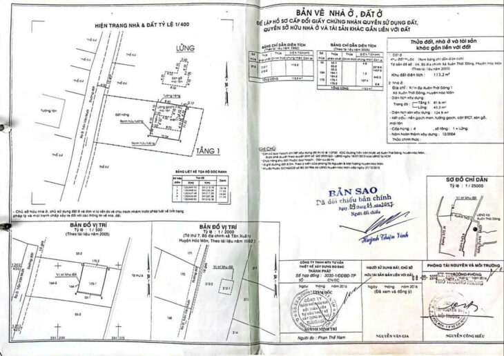 BÁN BIỆT THỰ + 10 PHÒNG TRỌ – HÓC MÔN – GẦN CHỢ CHỮ S – FULL THỔ CƯ
