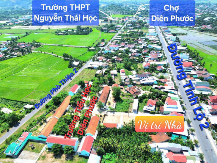 Hi-BÁN ĐẤT TẶNG NHÀ CẤP 4 MẶT TIỀN TỈNH LỘ 2 DIÊN PHƯỚC, DIÊN KHÁNH.