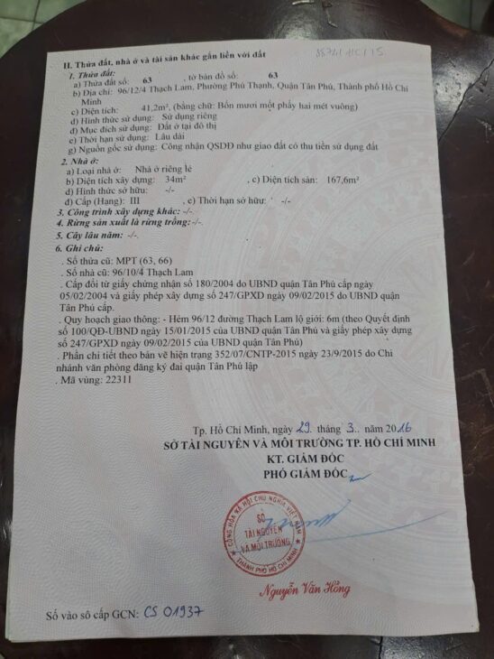 NHÀ ĐẸP – GIÁ TỐT – CHÍNH CHỦ Bán Nhà Phường Phú Thạnh, Quận Tân Phú, HCM