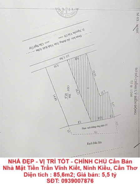 NHÀ ĐẸP – VỊ TRÍ TỐT – CHÍNH CHỦ Cần Bán Nhà Mặt Tiền Trần Vĩnh Kiết, Ninh Kiều, Cần Thơ