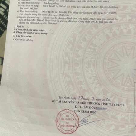 ĐẤT CHÍNH CHỦ – VỊ TRÍ ĐẸP – Cần Bán Nhanh Lô Đất Phường Tân Ninh, tp Tây Ninh