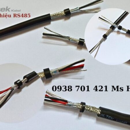 Cáp tín hiệu RS485 vặn xoắn 2 lớp chống nhiễu Altek Kabel 2 Pair 18,22,24AWG