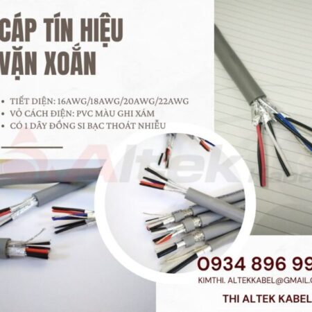 Cáp tín hiệu vặn xoắn 22AWG 2Pair Altek Kabel Cáp tín hiệu vặn xoắn 22AWG 2Pair Altek Kabel