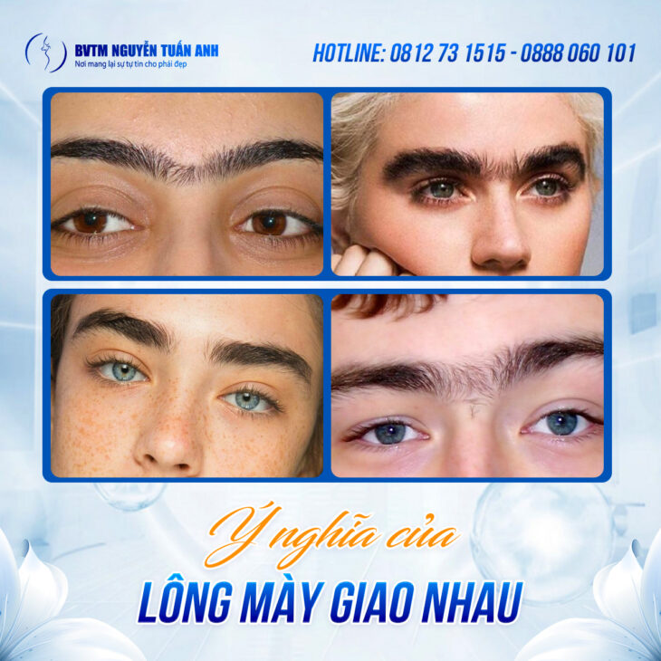 Lông mày giao nhau là tướng tốt hay xấu