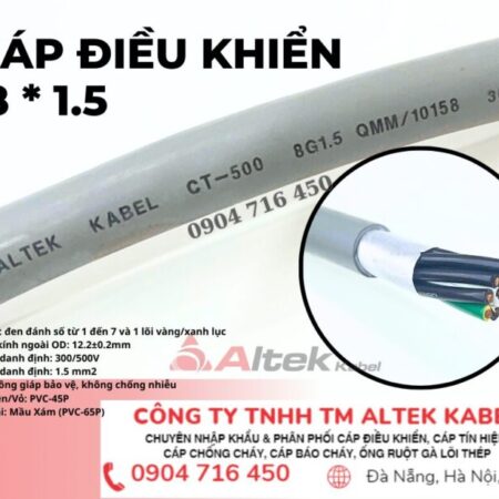 Cáp 8G0.5, 8g0.75, 8g1.0, 8g1.5 Altek Kabel