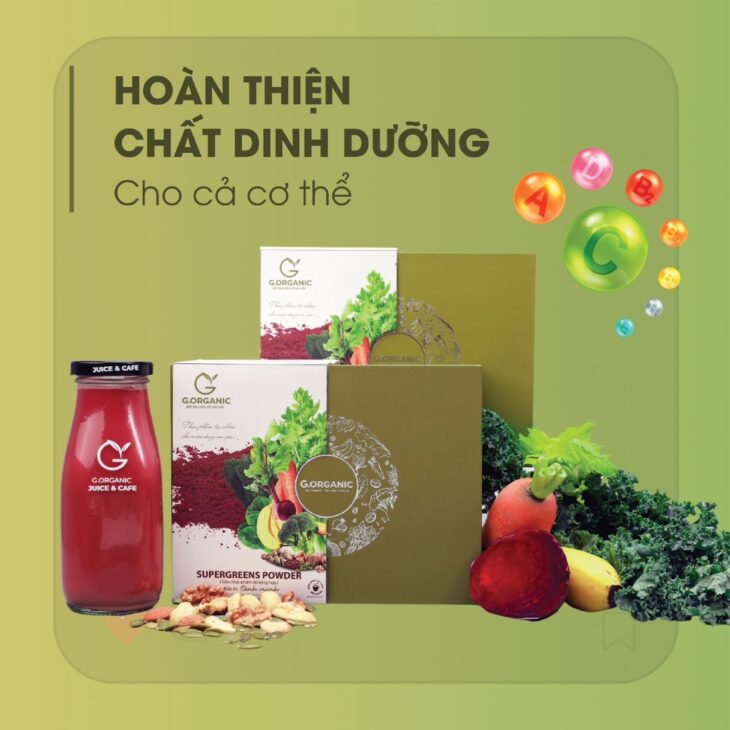 Bột rau củ G.Organic hỗ trợ cung cấp chất xơ