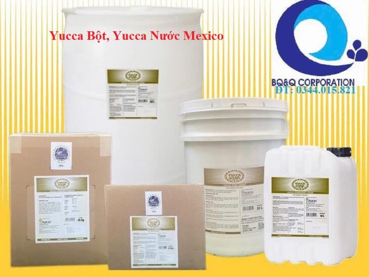 Nguyên liệu Yucca Bột, Yucca nước, hấp thu khí độc, khử mùi chuồng trại, dùng cho thú y, thủy sản
