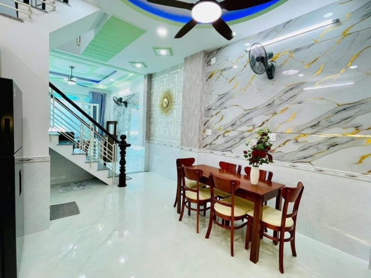 NHÀ 2 TẦNG MỚI ĐẸP 58M2 NGAY TRƯỜNG TÂN SƠN, ĐỐI DIỆN EMART, NGUYỄN DUY CUNG, P12, GÒ VẤP.