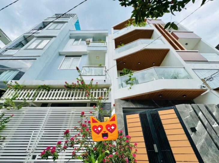 Nhà Phan Đăng lưu 5 Tầng 41m2 hẻm 6m trước nhà chỉ 7,85 tỷ