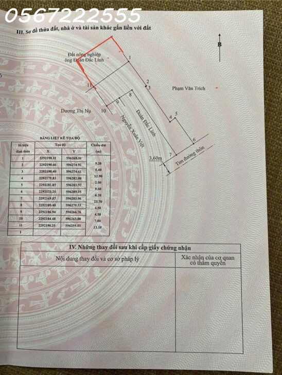 Chính chủ bán đất tuyến 2 tỉnh lộ 403, thôn Ngũ Đoan, huyện Kiến Thụy, Hải Phòng.