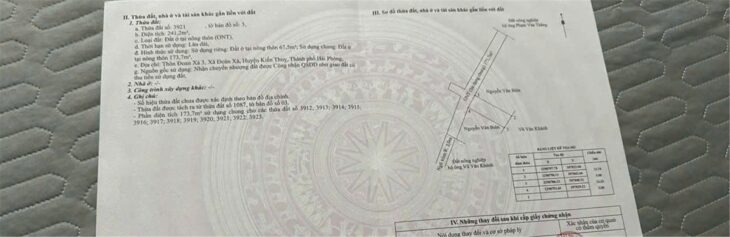 Bán đất Đoàn Xá, Kiến Thụy, Hải Phòng