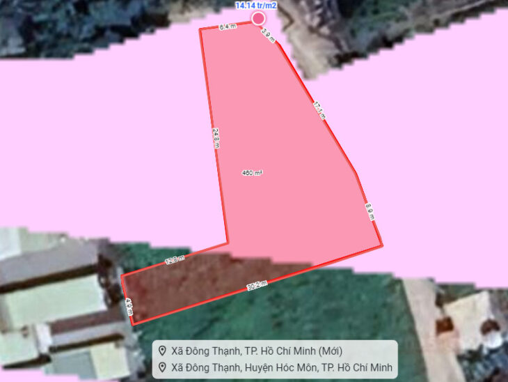 Rẻ! Đất HXT 457m2, Nở hậu – Đông Thanh 1 Q12