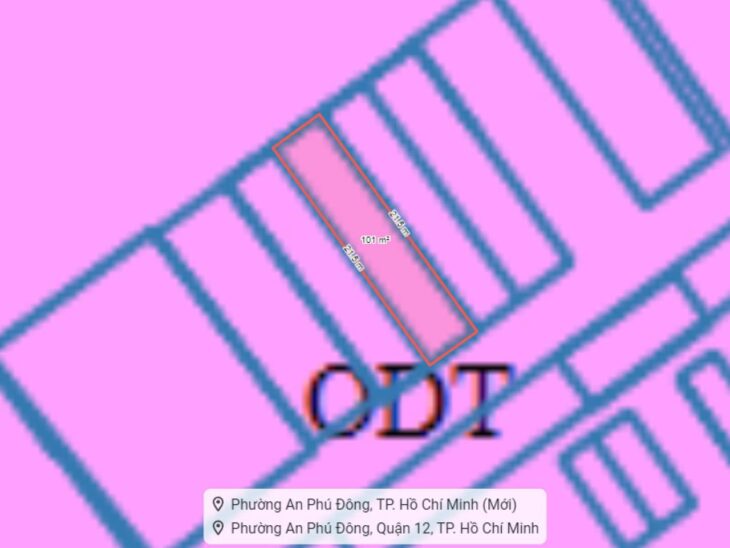 Đất HXT 100m2, Đ.6m, Vuông – An Phú Đông 9 Q12