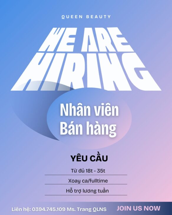 Việc làm thêm xoay ca/fulltime: Có hỗ trợ lương tuần