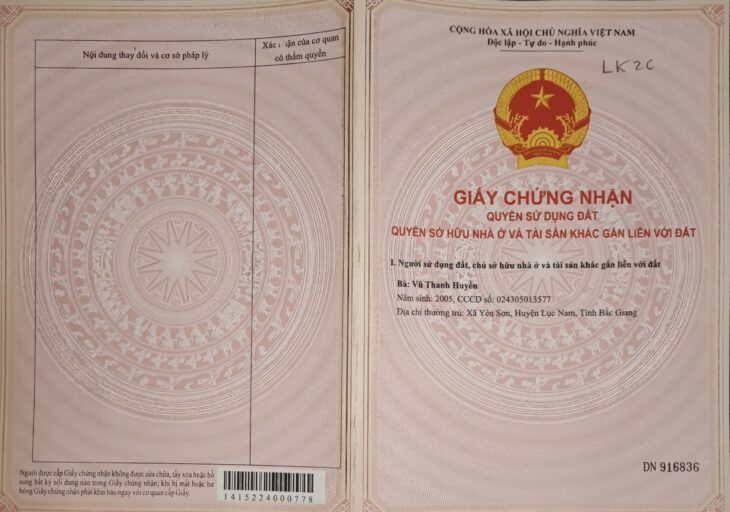 Đất nền Thị trấn Quất Lâm, Huyện Giao Thủy 1.6 tỷ – 100m² gần trường học, dân cư hiện hữu – Nguyễn