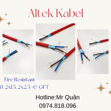 Cáp Chống Cháy Chống Nhiễu 2×0.75+E+GFT Altek Kabel
