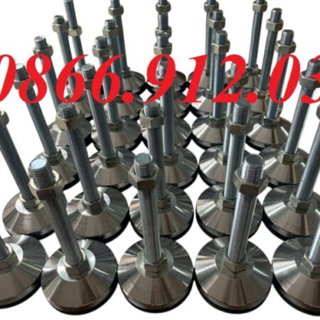 Chân tăng chỉnh đế cao su D80 M16xL150(mm) giải pháp cân bằng máy móc hiệu quả Chân tăng chỉnh đế cao su D80 M16xL150(mm) giải pháp cân bằng máy móc hiệu quả