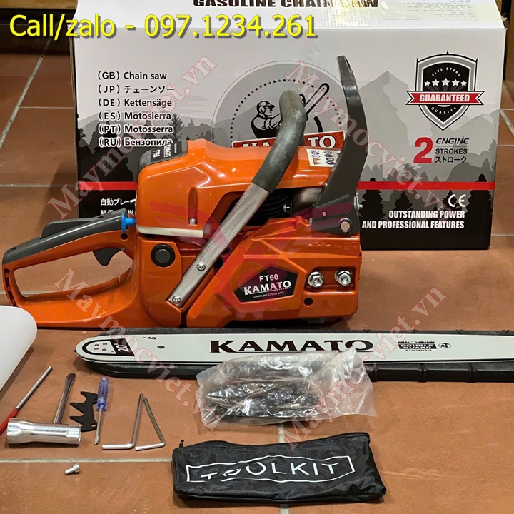 Máy cưa xích chạy xăng Kamato FT60 giá rẻ