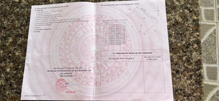 Bán gấp đất thổ cư mặt tiền QL55 Thắng Hải, Hàm Tân – 8300m2, quyền sở hữu đất đai trao tay, giá