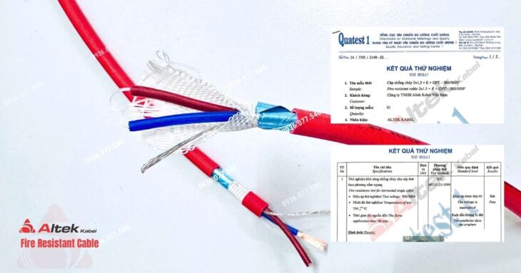 Cáp chống cháy chống nhiễu Altek Kabel 2×1.5mm² – Chính hãng, Giá Tốt