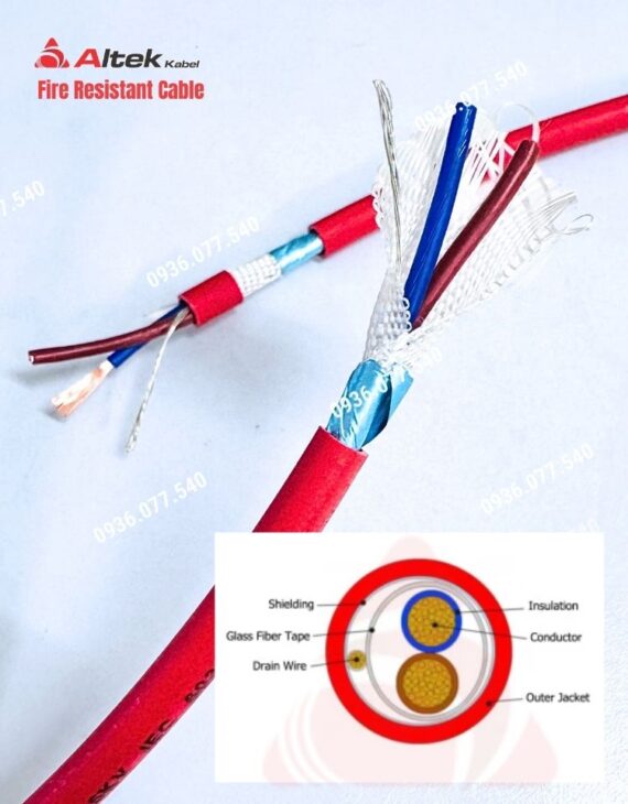 Cáp chống cháy chống nhiễu Altek Kabel 2×1.5mm² – Chính hãng, Giá Tốt