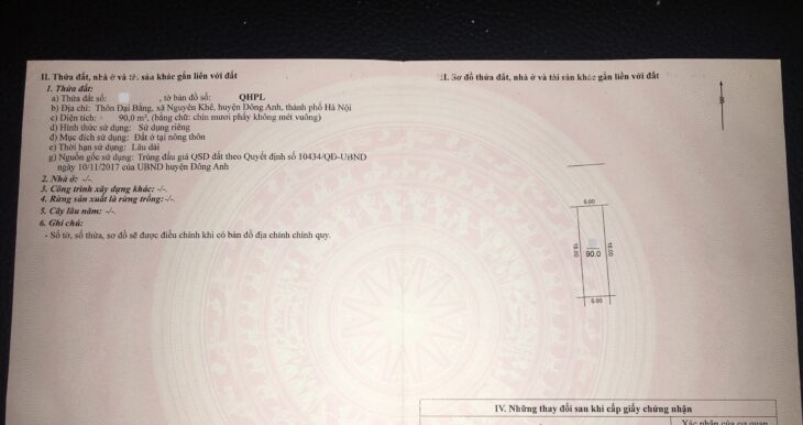 ✅ Bán đất đấu giá Đại Bằng Nguyên Khê – Đất đấu giá rẻ nhất Nguyên Khê