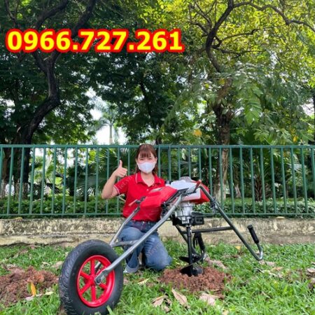 Máy Khoan Đất Có Bánh Xe – Đào Hố Trồng Cây Nhẹ Nhàng, Không Tốn Sức