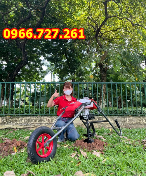 Máy Khoan Đất Có Bánh Xe – Đào Hố Trồng Cây Nhẹ Nhàng, Không Tốn Sức