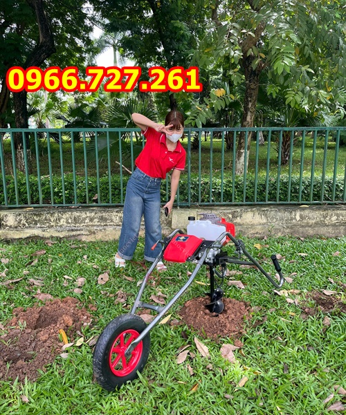 Máy Khoan Đất Có Bánh Xe – Đào Hố Trồng Cây Nhẹ Nhàng, Không Tốn Sức
