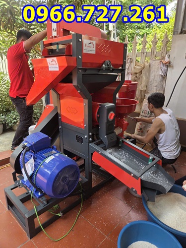 Máy xay xát gạo 3 pha kèm gầu tải Takyo TK1100 – Động cơ 15kW