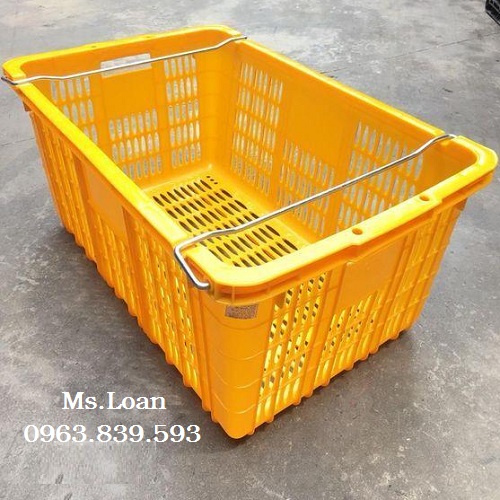 Sóng quai sắt đựng trái cây, sóng nhựa hở, sọt nhựa đựng hàng giá tốt / 0963 839 593