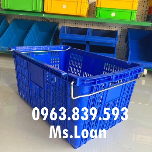 Sóng quai sắt đựng trái cây, sóng nhựa hở, sọt nhựa đựng hàng giá tốt / 0963 839 593