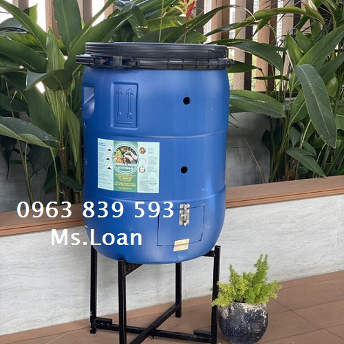 Thùng phuy nhựa 50lit đựng nước, hóa chất, thùng đựng rác 50L / 0963 839 593 Loan