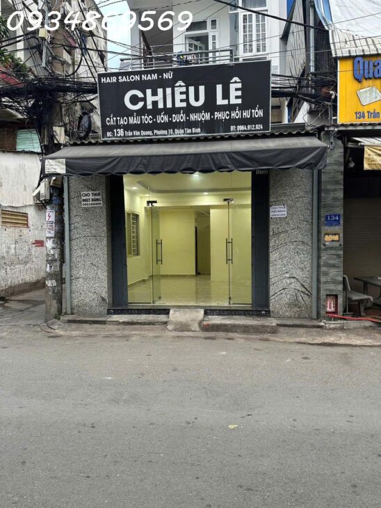 MẶT TIỀN KINH DOANH CỰC VÍP – LÔ GÓC – GẦN CHỢ TRẦN VĂN QUANG – VỪA CHO THUÊ VỪA KHAI THÁC CHDV.