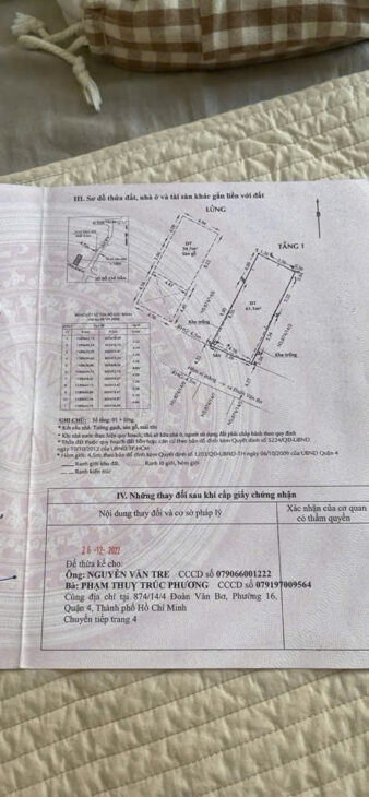 NHÀ CỦ XE HƠI TỚI NHÀ NGANG 5.5 DÀI 13.5 M TRUNGTÂM Q4 CÓ 90 TRIÊU M