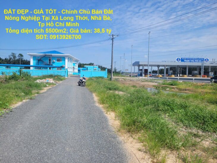 ĐẤT ĐẸP – GIÁ TỐT – Chính Chủ Bán Đất Nông Nghiệp Tại Xã Long Thới, Nhà Bè, Tp Hồ Chí Minh