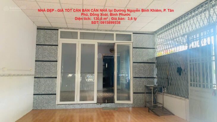 NHÀ ĐẸP – GIÁ TỐT CẦN BÁN CĂN NHÀ tại Đường Nguyễn Bỉnh Khiêm, P. Tân Phú, Đồng Xoài, Bình Phước NHÀ ĐẸP – GIÁ TỐT CẦN BÁN CĂN NHÀ tại Đường Nguyễn Bỉnh Khiêm, P. Tân Phú, Đồng Xoài, Bình Phước