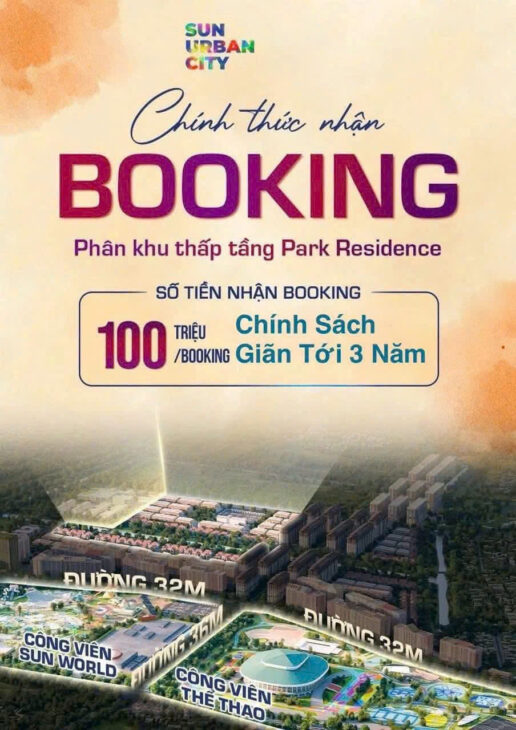 🚀 CHÍNH THỨC NHẬN BOOKING – PHÂN KHU MỚI SUN URBAN CITY 🚀 Tin nóng từ Sun Urban City – siêu phẩm